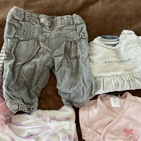 Lot of 13 Items Baby Girls Fall/ Winter Clothing Size 0-3 Months - Picture 6 of 11